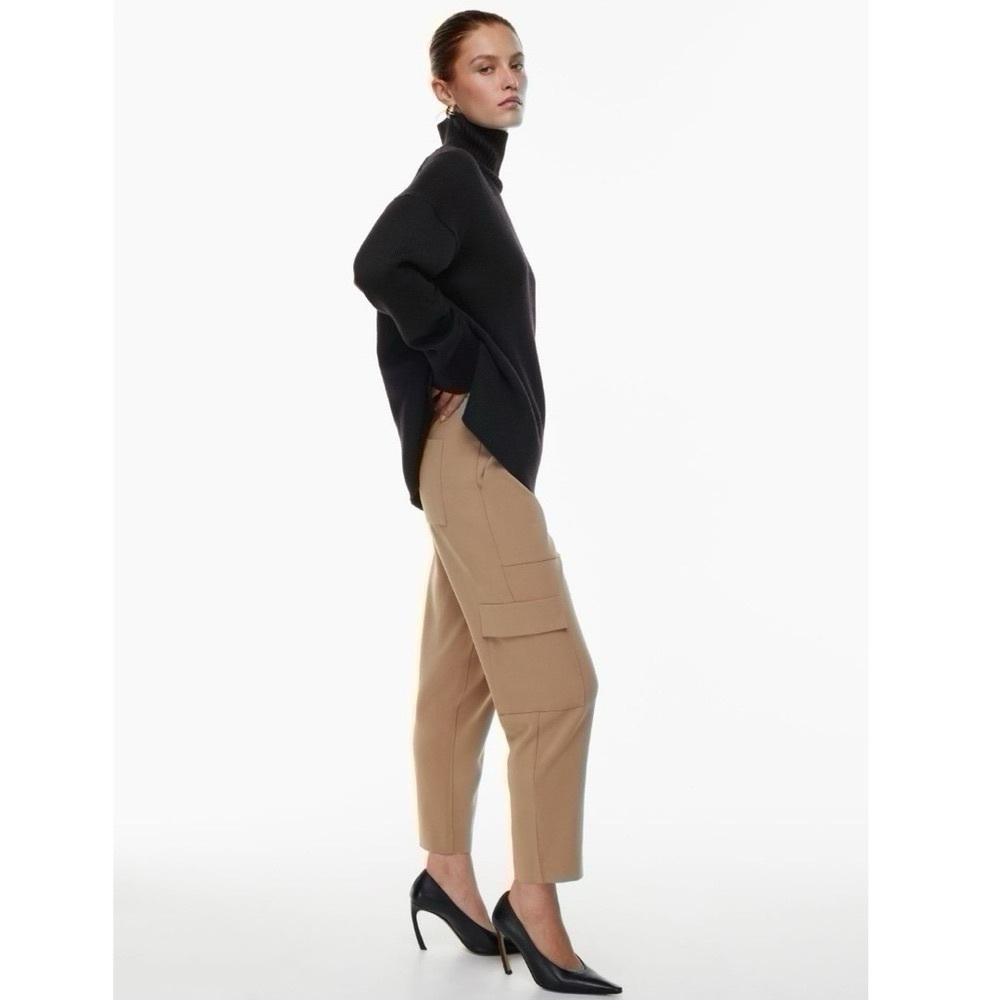 Aritzia Babaton Titan Linen Cargo Pants Humus Beige - Picture 5 of 11